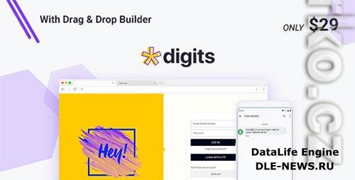 CodeCanyon - Digits v7.9.2.10 - WordPress Mobile Number Signup and Login - 19801105 - NULLED + Digits Add-Ons