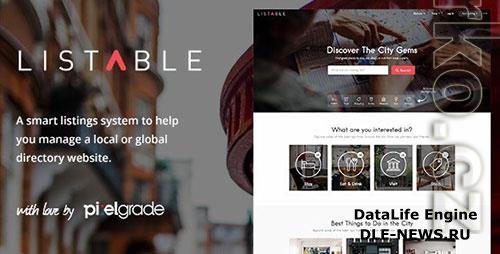 ThemeForest - LISTABLE v1.15.5 - A Friendly Directory WordPress Theme - 13398377 - NULLED