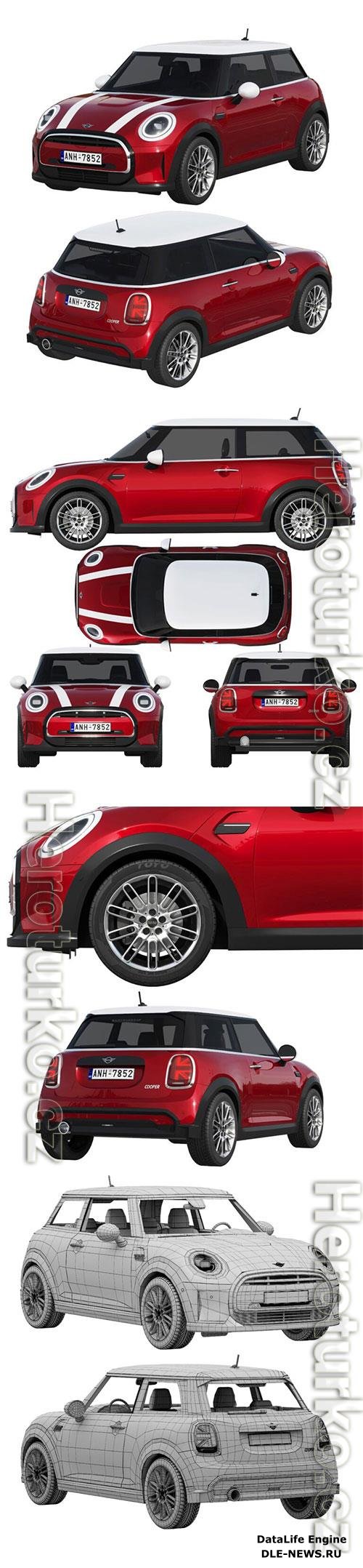 Mini Cooper 3-door 2022 3D Model