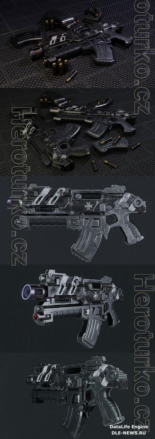 Warhammer 40K Bolter 3D Model