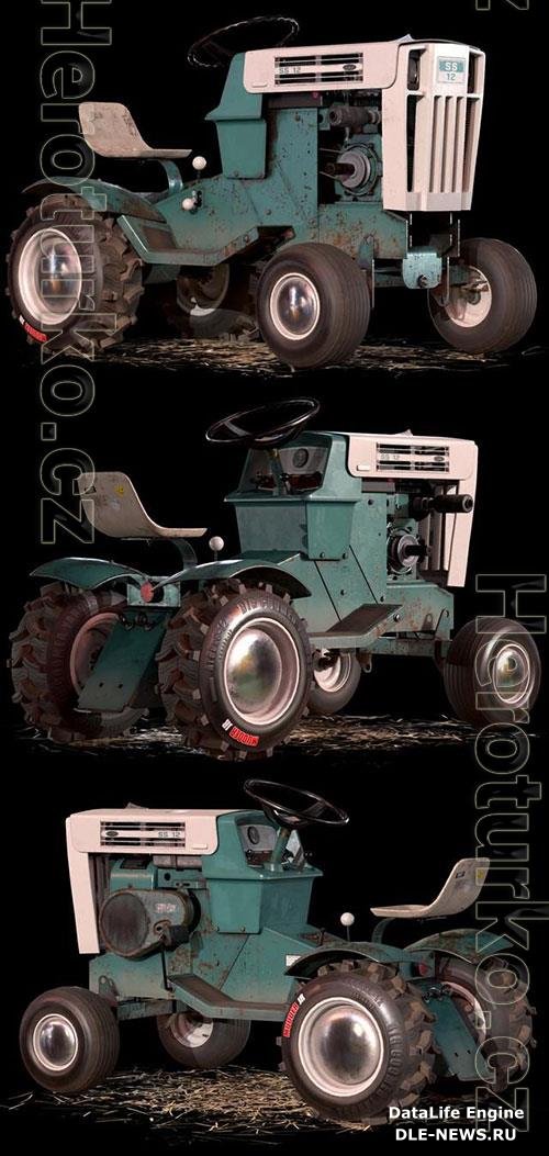 Vintage SEARS Lawn Tractor 3D Model