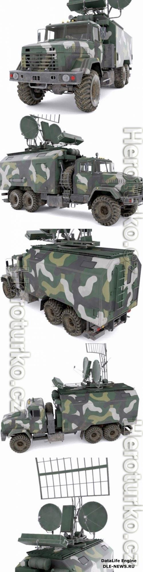 Kraz Kolchuga Passive Sensor 3D Model