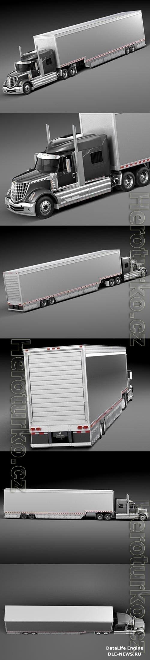 International Lonestar Trailer 2015 3D Model