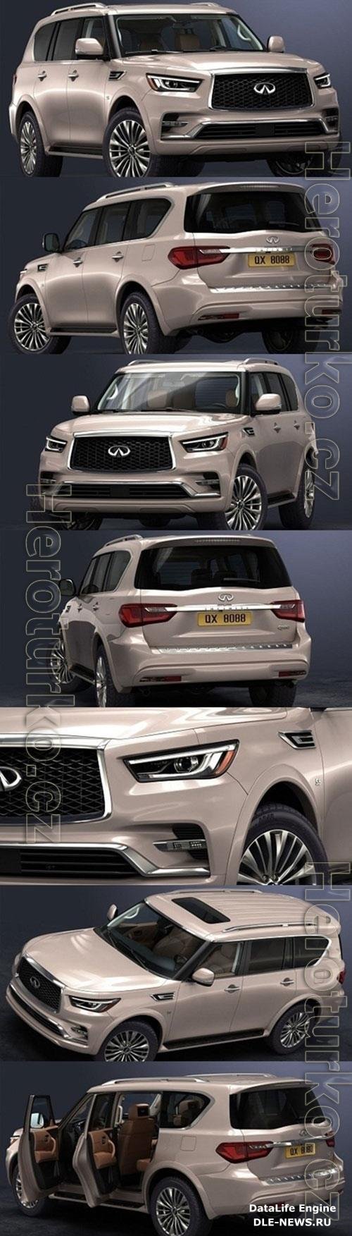 Infiniti QX80 2018 3D Model