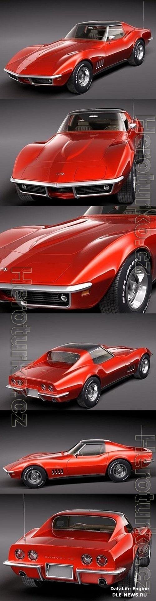 Chevrolet Corvette C3 1969 3D Model