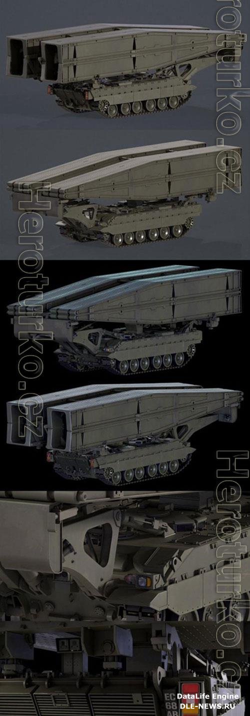 Titan Armored Vehicle Launcher Bridge 3D Model