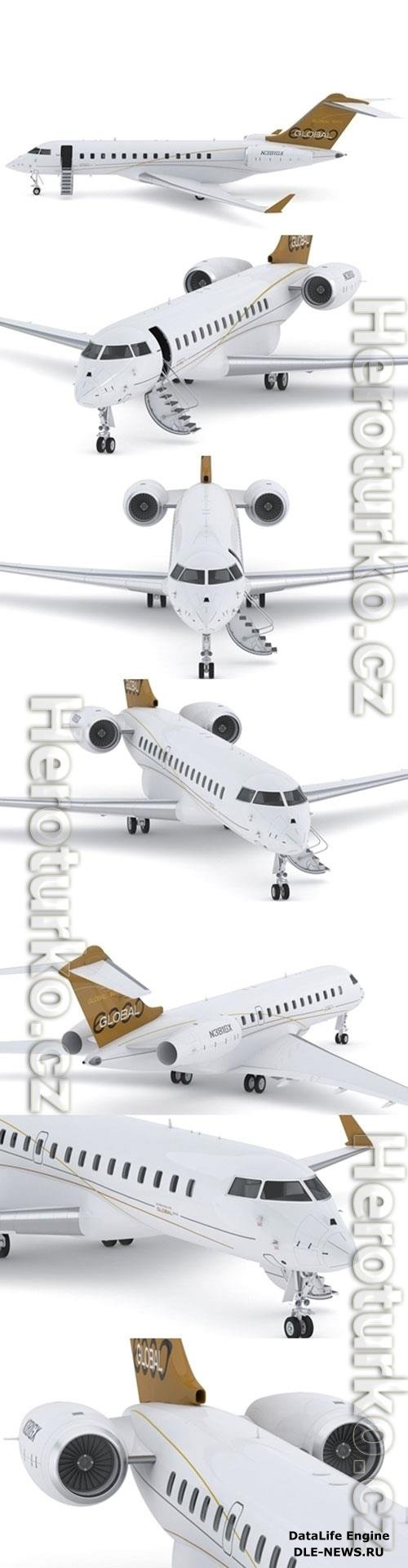 Bombardier Global 6000 3D Model