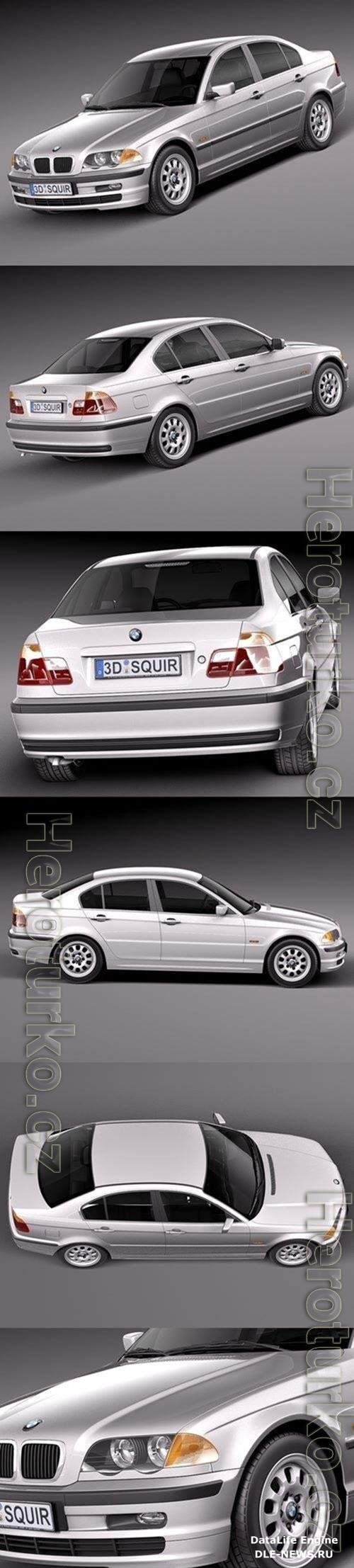 BMW 3-series e46 1998-2001 sedan 3D Model