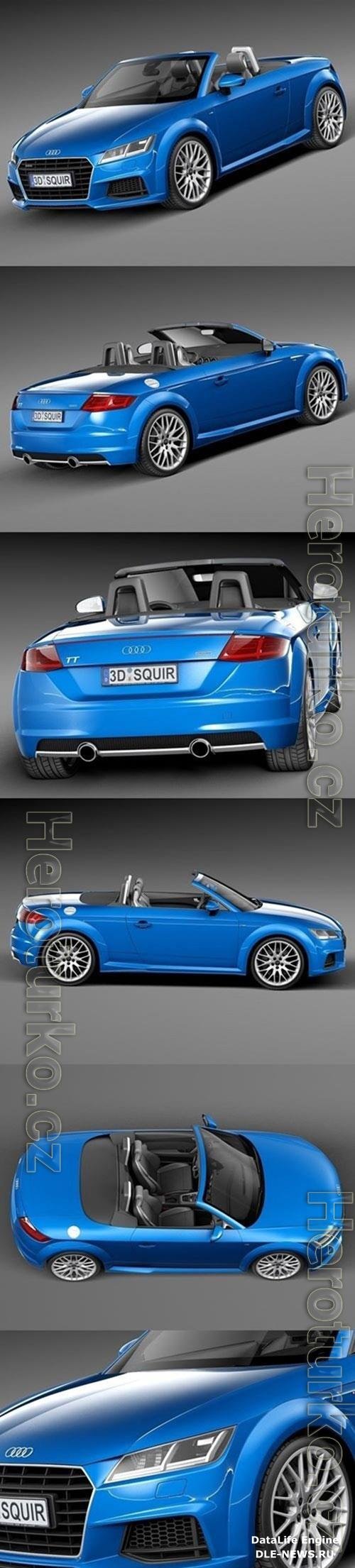 Audi TT Roadster 2015 3D Model