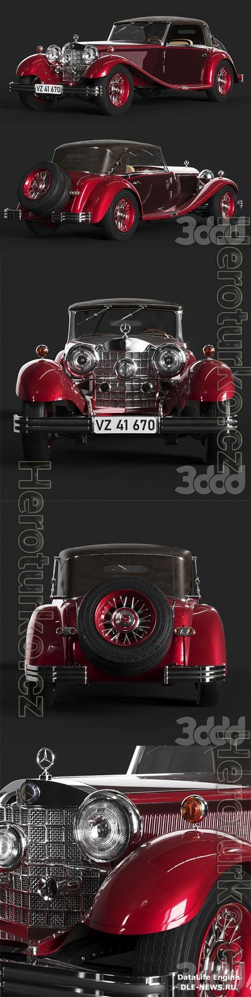 Mercedes Benz 380 Cabriolet 3D Model