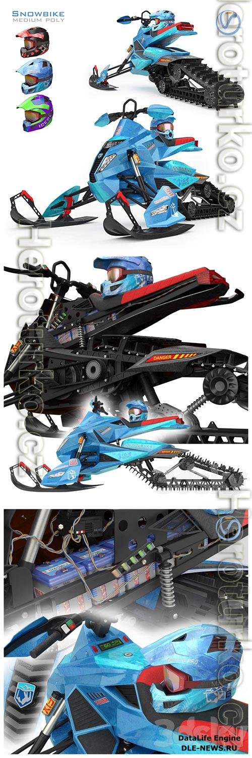 Snowmobile 3D Model