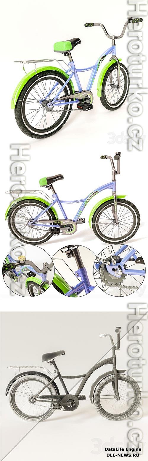 Children bicycle 3D Model