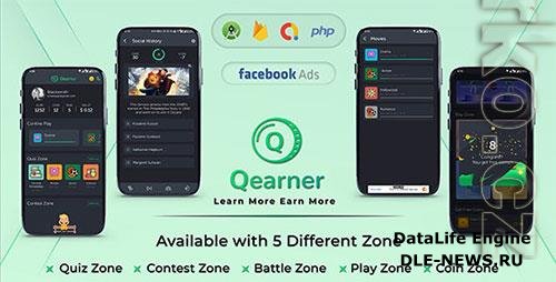 CodeCanyon - Qearner v2.0.1 NULLED  Quiz App | Android Quiz game with Earning System + Admin panel - 33570273