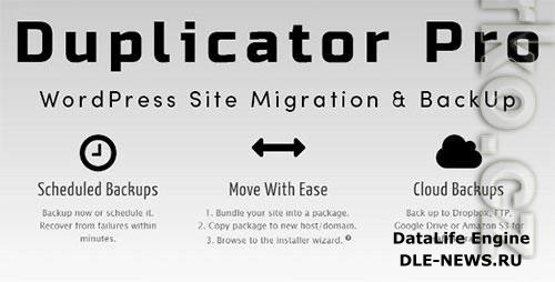 Duplicator Pro v4.5.4 - WordPress Site Migration & BackUp - NULLED