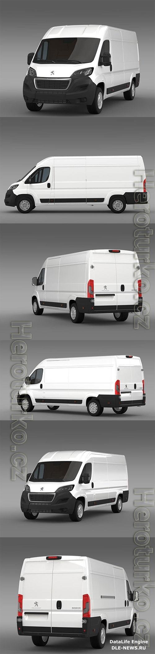 Peugeot Boxer Van L4H2 2017 3D Model