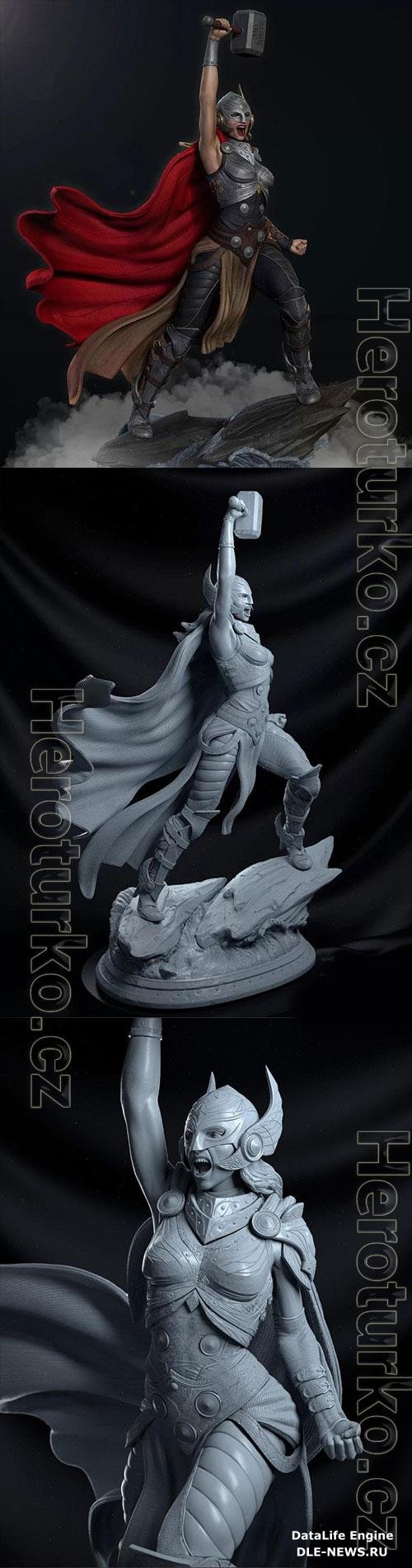 Lady Thor Jane Foster 3D Print Model