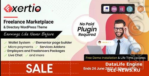 ThemeForest - Exertio v1.1.8 - Freelance Marketplace WordPress Theme - 30602587