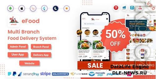 CodeCanyon - eFood v8.0 - Food Delivery App with Laravel Admin Panel + Delivery Man App - 30320338 - NULLED