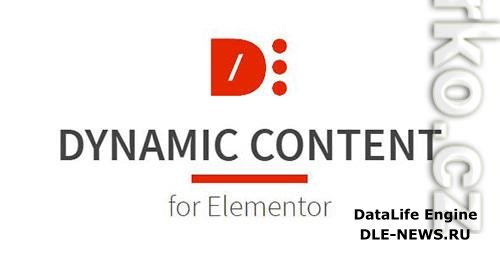 Dynamic Content for Elementor v2.6.1 - Create Your Most Powerful WordPress Website - NULLED