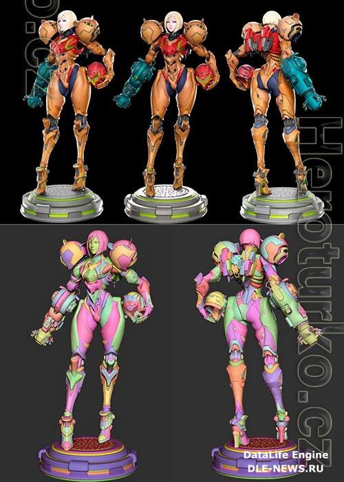 Samus Aran 3D Print Model