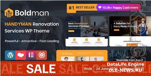 ThemeForest - Boldman v5.6 - Handyman Renovation Services WordPress Theme - 23342358