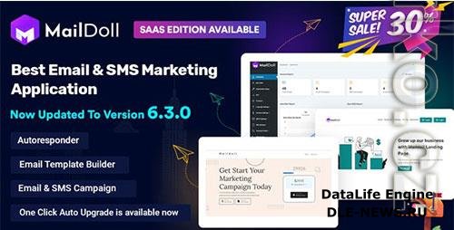 CodeCanyon - Maildoll v6.2.3 - Email & SMS Marketing SaaS Application - 30467920