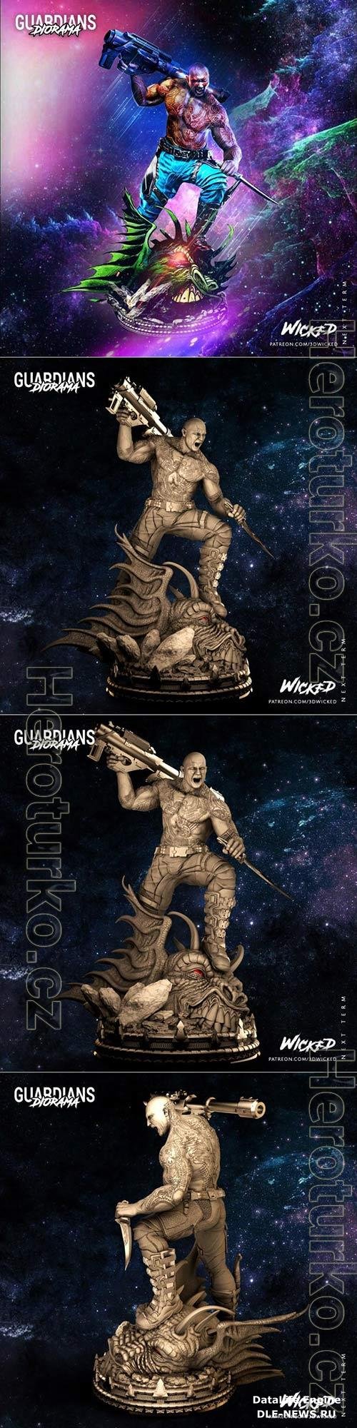 Drax 3D Print Model