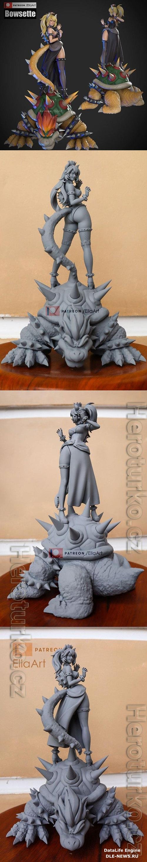 Bowsette 3D Print Model