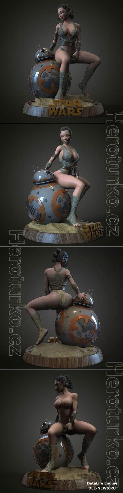 Rey Skywalker 3D Print Model