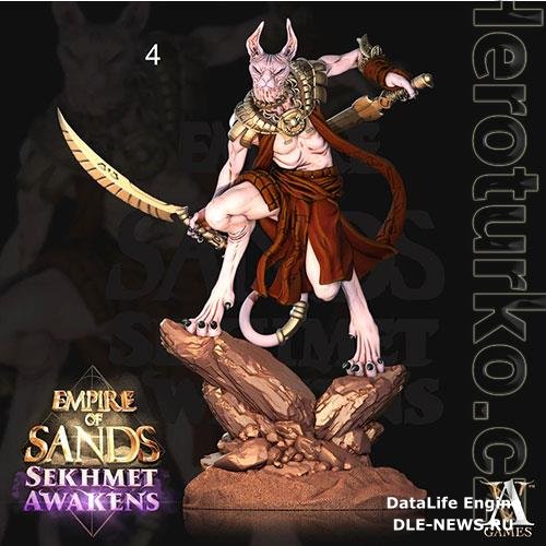 Sekhmet Awakens - Mau 4 Miniature 3D Print Model