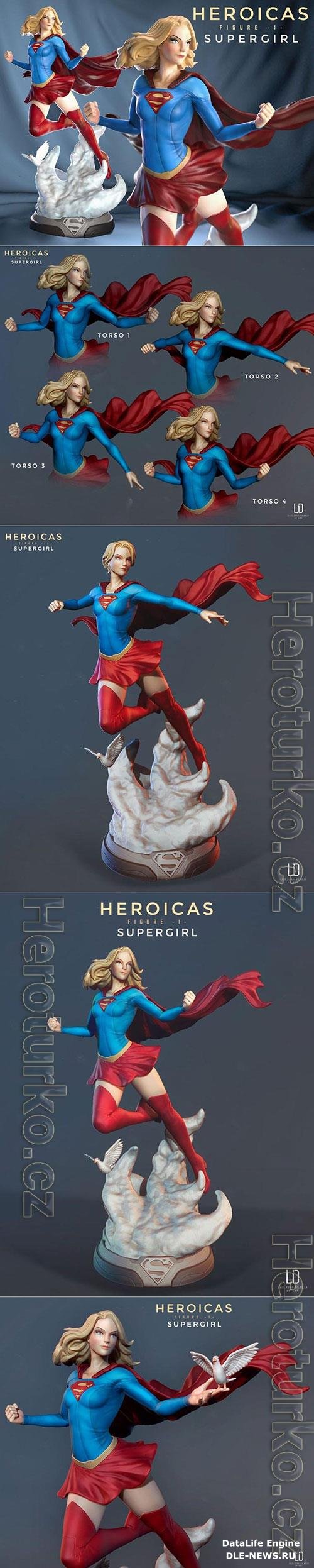 Supergirl 3D Print Model