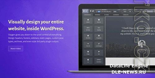 Oxygen Builder v4.0.1 (+ADDONS) - Visual WordPress Page Editor