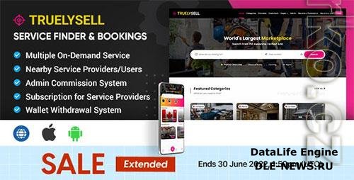 CodeCanyon - TruelySell v2.1.7 - On-demand Service Marketplace, Nearby Service Finder and Bookings (Web + Android + iOS) - 26400110