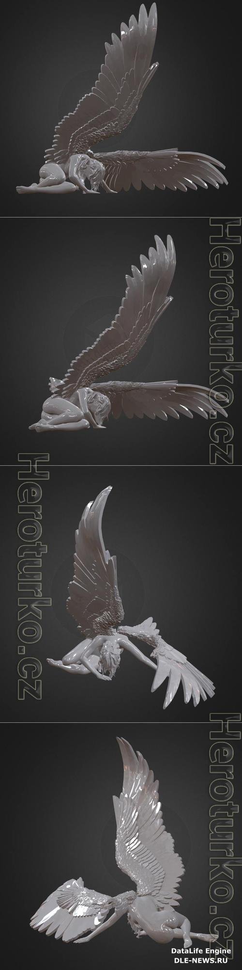 Angel caido 3D Print Model