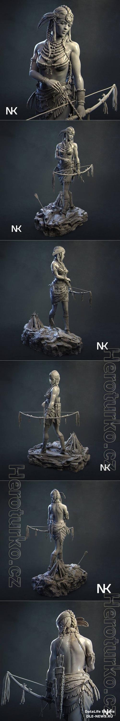 Kora Tribal Warrior 3D Print Model