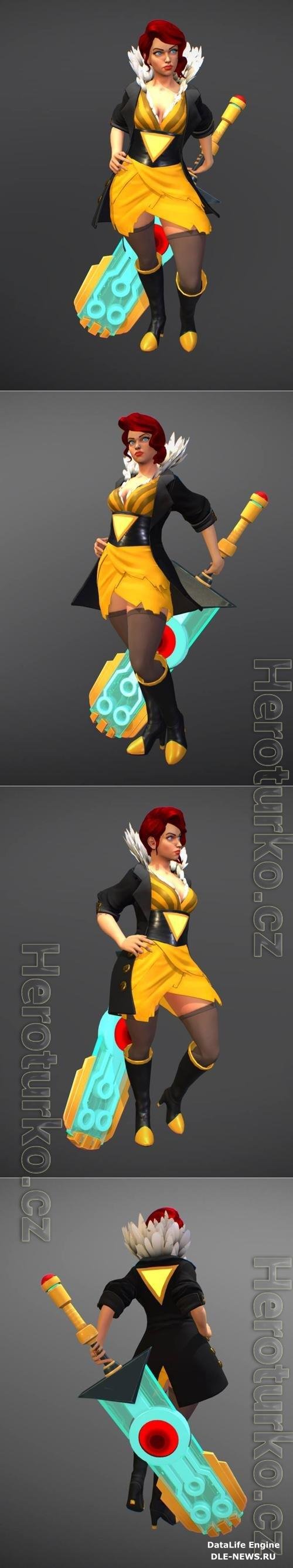 She Shines - Transistor Fan Art 3D Print Model