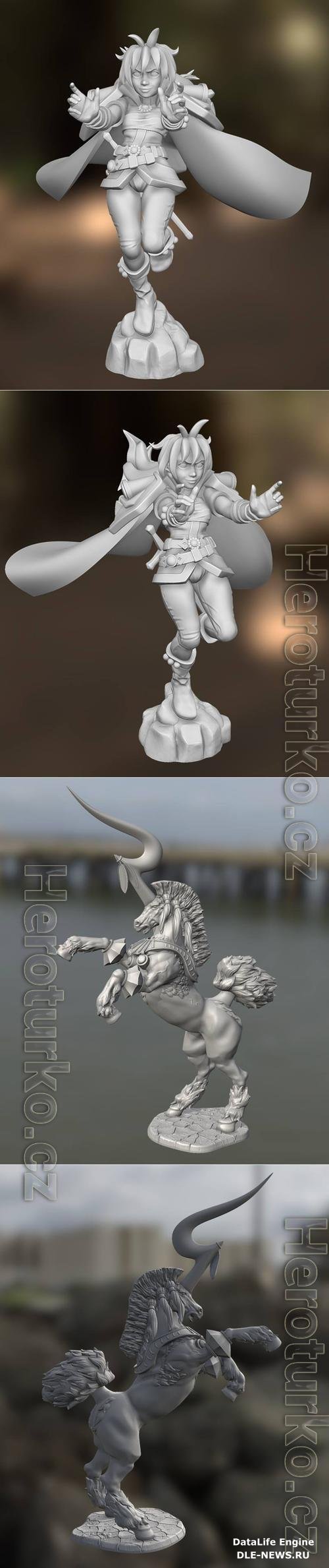 Lina Inverse Slayers D&D and Ixion Final Fantasy X D&D 3D Print Model