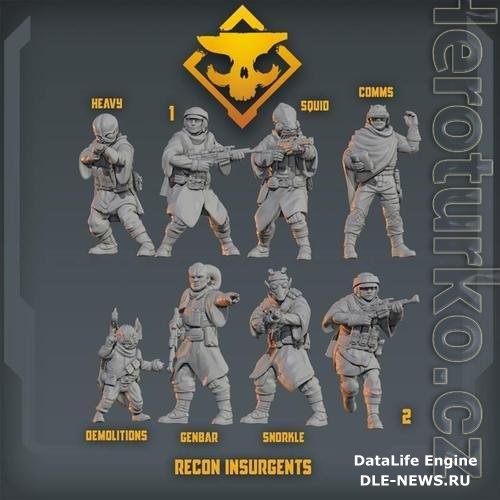 Insurgent Recon Squad 3D Print Model