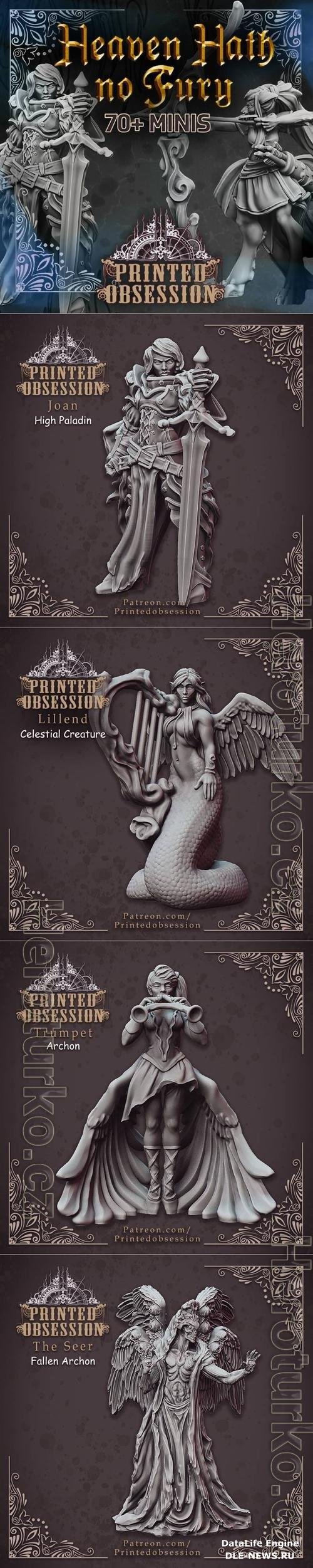 Printed Obsession - Heaven Hath no Fury - Mega Pack 3D Print Model