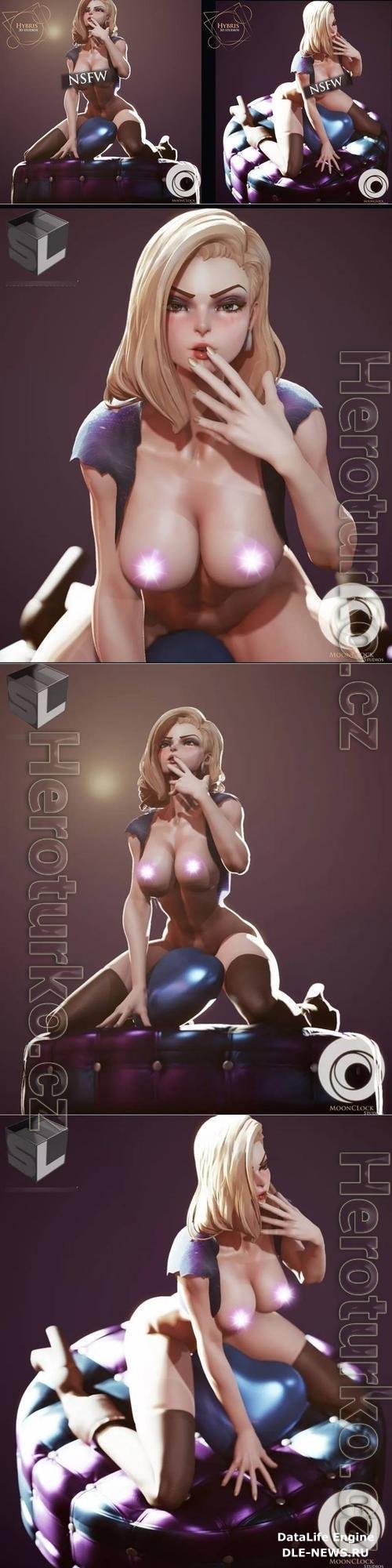 3D STL Android 18 Sexy v4
