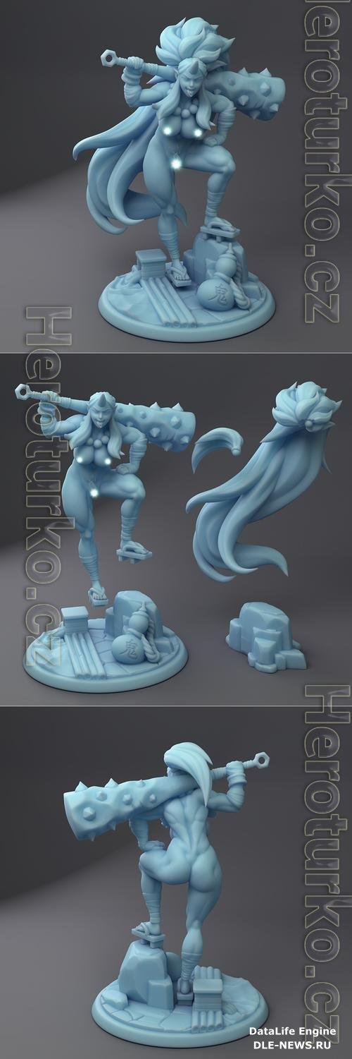 Kijo, the Oni Barbarian - (Pinup) 3D Print Model