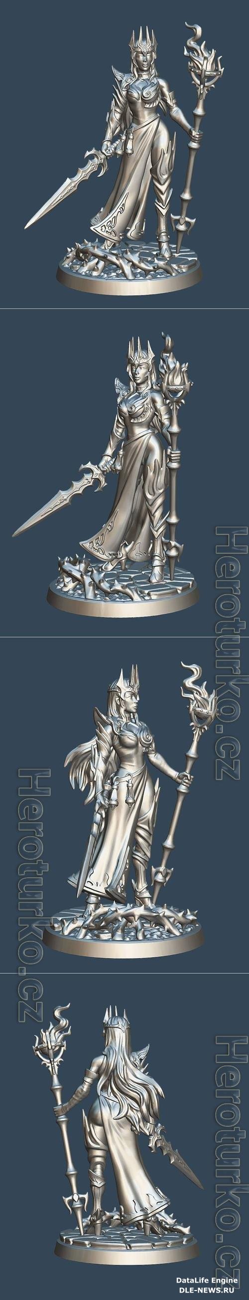 Fire Witch 3D Print Model