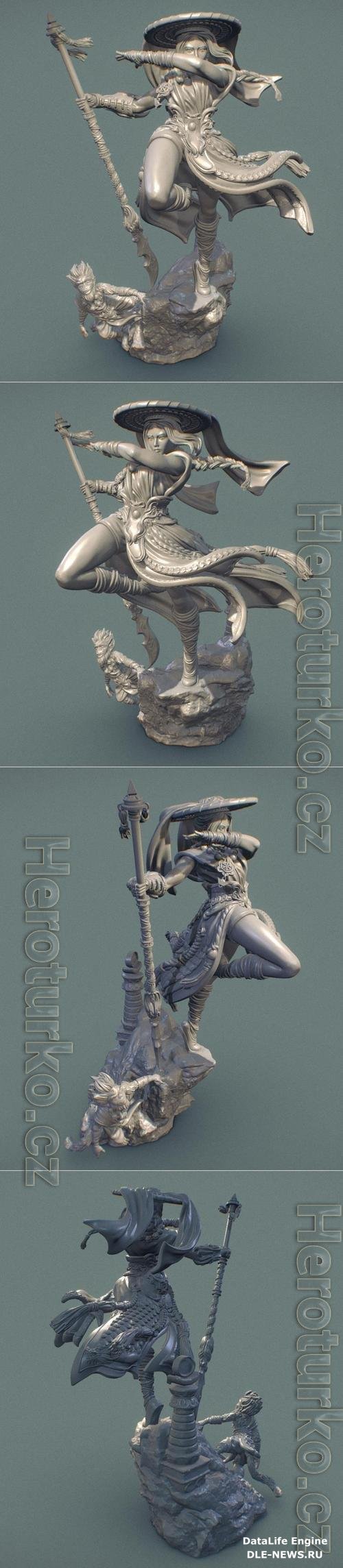 3D STL Mu Ron Yin the Wind Master