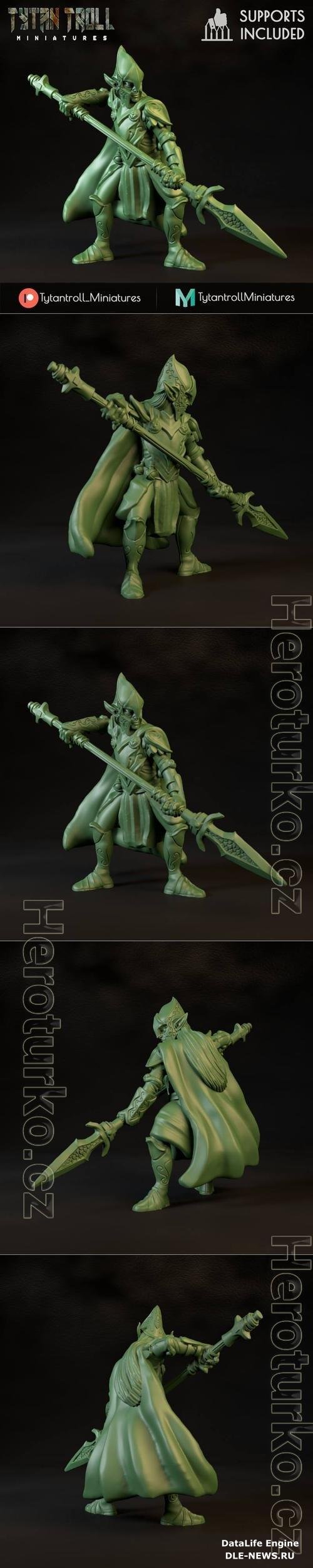 3D STL Elven Spearman