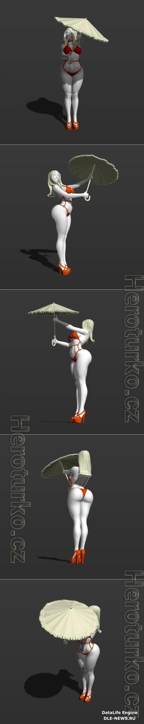 3D STL Sexy Mary Poppins