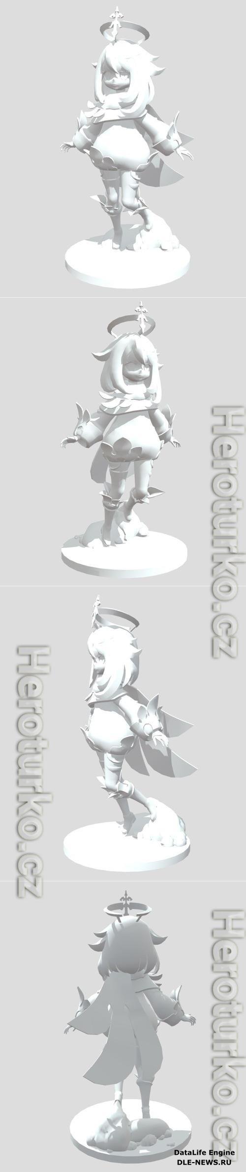 3D STL Paimon statue - Genshin Impact