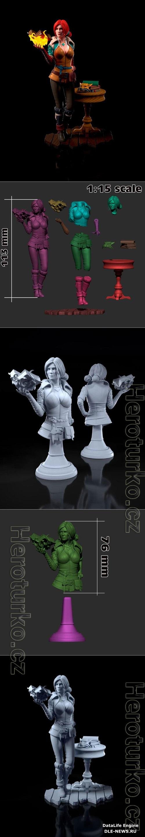 Triss Merigold 3D STL