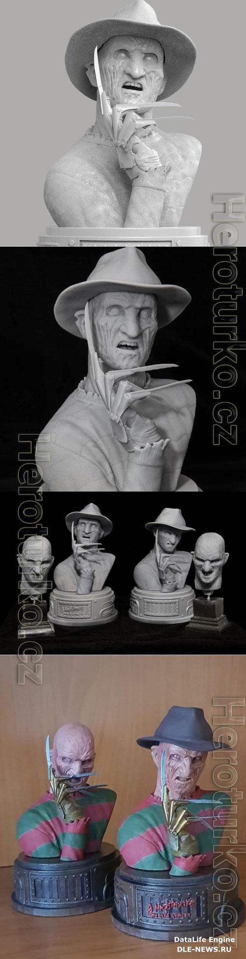 Freddy Krueger Bust 3D STL