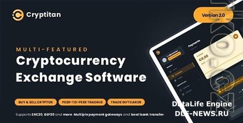 CodeCanyon - Cryptitan v1.1.3 NULLED - Crypto Multi-featured Exchange with ERC20 & BEP20 Crypto Support - Giftcard Marketplace - 34496505