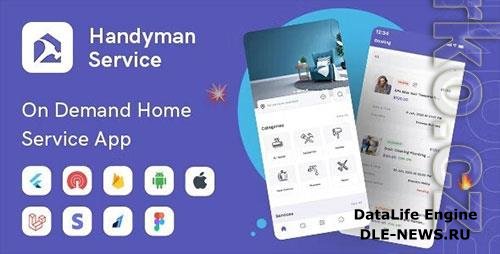 CodeCanyon - Handyman Service v16.0 - Flutter On-Demand Home Services App with Complete Solution - 33776097